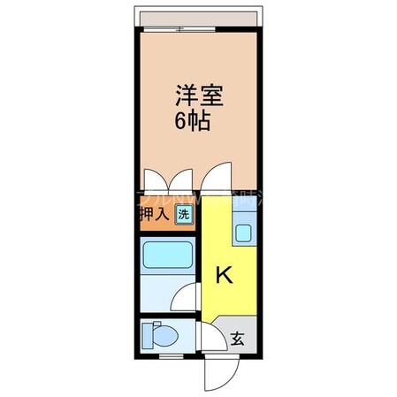 諏訪神社駅 徒歩14分 1階の物件間取画像